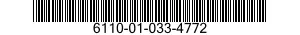 6110-01-033-4772  6110010334772 010334772