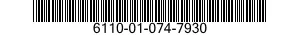 6110-01-074-7930  6110010747930 010747930