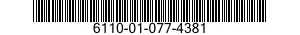 6110-01-077-4381  6110010774381 010774381