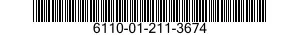 6110-01-211-3674  6110012113674 012113674
