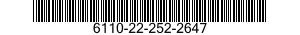 6110-22-252-2647  6110222522647 222522647