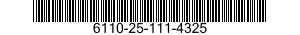 6110-25-111-4325 REGULATOR,VOLTAGE 6110251114325 251114325