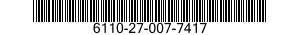 6110-27-007-7417 CONTACTOR,MAGNETIC 6110270077417 270077417