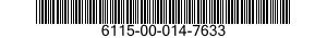6115-00-014-7633  6115000147633 000147633