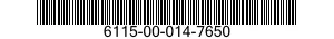 6115-00-014-7650  6115000147650 000147650