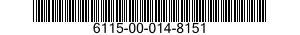 6115-00-014-8151  6115000148151 000148151