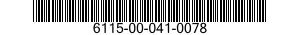6115-00-041-0078  6115000410078 000410078