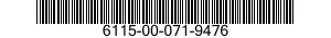 6115-00-071-9476  6115000719476 000719476