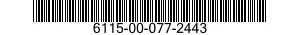 6115-00-077-2443  6115000772443 000772443