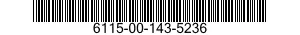6115-00-143-5236  6115001435236 001435236