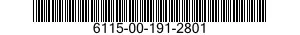 6115-00-191-2801  6115001912801 001912801