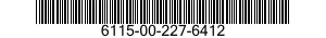 6115-00-227-6412  6115002276412 002276412