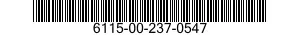 6115-00-237-0547  6115002370547 002370547