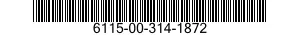 6115-00-314-1872 WINDING,GENERATOR FIELD 6115003141872 003141872