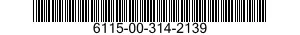 6115-00-314-2139  6115003142139 003142139