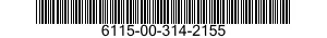 6115-00-314-2155  6115003142155 003142155