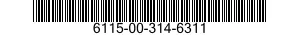 6115-00-314-6311  6115003146311 003146311