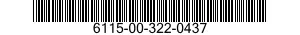 6115-00-322-0437  6115003220437 003220437