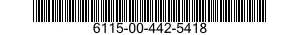6115-00-442-5418 GENERATOR,DIRECT CURRENT 6115004425418 004425418