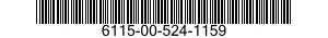 6115-00-524-1159  6115005241159 005241159