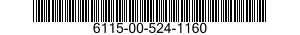 6115-00-524-1160  6115005241160 005241160