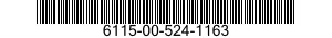 6115-00-524-1163  6115005241163 005241163