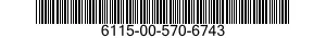 6115-00-570-6743  6115005706743 005706743