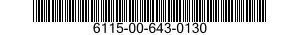 6115-00-643-0130  6115006430130 006430130