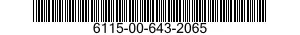 6115-00-643-2065  6115006432065 006432065