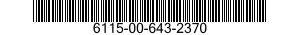 6115-00-643-2370  6115006432370 006432370