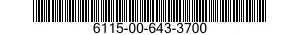 6115-00-643-3700  6115006433700 006433700