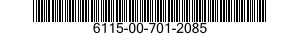 6115-00-701-2085  6115007012085 007012085