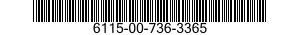 6115-00-736-3365  6115007363365 007363365