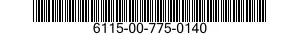 6115-00-775-0140  6115007750140 007750140