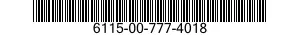 6115-00-777-4018  6115007774018 007774018