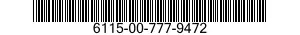 6115-00-777-9472  6115007779472 007779472