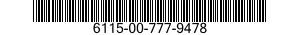 6115-00-777-9478  6115007779478 007779478