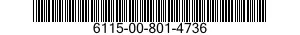 6115-00-801-4736  6115008014736 008014736