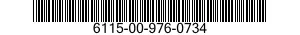 6115-00-976-0734  6115009760734 009760734