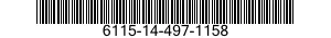 6115-14-497-1158 TUYAU 6115144971158 144971158