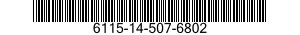6115-14-507-6802 GENERATOR,ALTERNATING CURRENT 6115145076802 145076802
