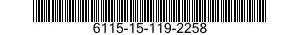 6115-15-119-2258 GENERATOR,ALTERNATING CURRENT 6115151192258 151192258