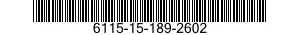 6115-15-189-2602 ROTOR,GENERATOR 6115151892602 151892602