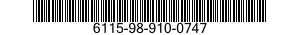 6115-98-910-0747  6115989100747 989100747
