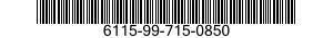 6115-99-715-0850 GENERATOR,ALTERNATING CURRENT 6115997150850 997150850