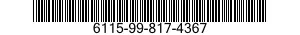 6115-99-817-4367  6115998174367 998174367