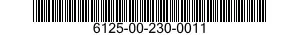 6125-00-230-0011  6125002300011 002300011