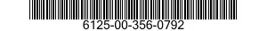6125-00-356-0792  6125003560792 003560792