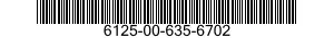 6125-00-635-6702  6125006356702 006356702
