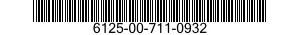 6125-00-711-0932  6125007110932 007110932
